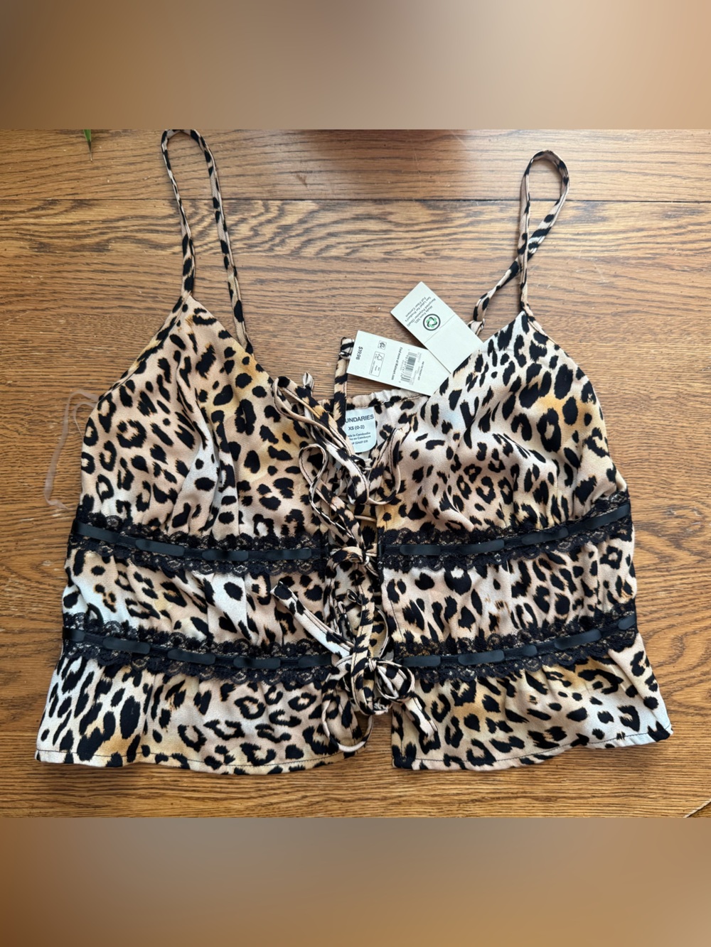 Leopard-Print Cami in Tan and Black